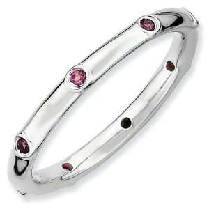   Expressions Rhodolite Garnet Ring   Size 7 Stackable Expressions