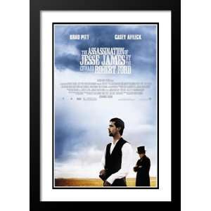 com Assassination of Jesse James 32x45 Framed and Double Matted Movie 