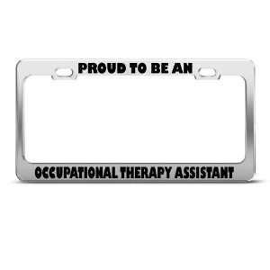 Proud Occupational Therapy Assistant Career Profession license plate 