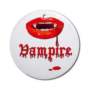  Ornament (Round) Vampire Fangs Dracula 