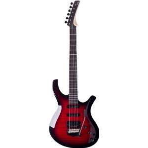  Parker Dragonfly Series DF724BCB Flame Top Electric Guitar 