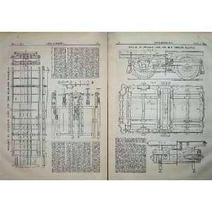  1875 Diagrams Pullman Cars Midland Railway Engineering 