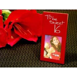  Wedding Favors To Be Sweet 16 Red Metal Photo Frame (Set 