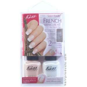 KISS Salon Results Sheer Pink French Manicure Nail Kit for Tips & Toes 