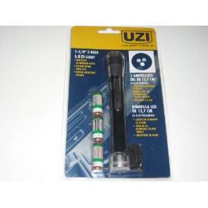  United Cutlery Uzi 5 1/2 Three Bulb LED Light   Black 