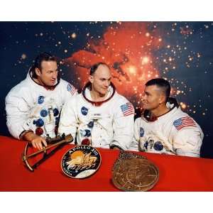  Apollo 13 Crew Lovell, Mattingly & Haise 8x10 Silver 