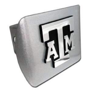  Texas A&M Univ. Brushed Crhome Hitch Cover Automotive