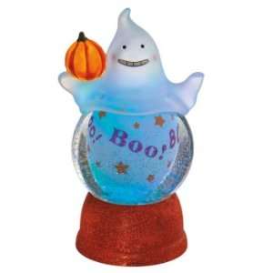   Lighted Ghost with Rotating Boo Text Glitterdomes