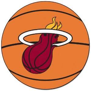  Miami Heat Basketball Shaped Area Rug Welcome/Door Mat 
