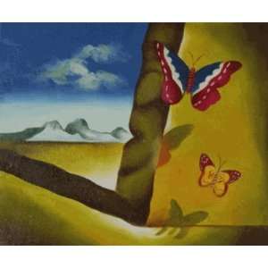   Oil Paintings Landscape with Butterflies Oil Painting Canvas Art