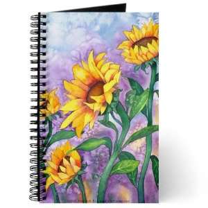   Sunny Sunflowers Watercolor Art Journal by 