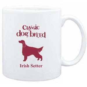 Mug White  Classic Dog Breed Irish Setter  Dogs:  Sports 