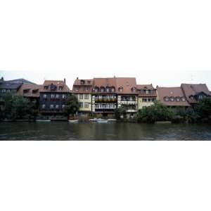  Buildings at the Waterfront, Bamberg, Bavaria, Germany Travel 