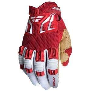  Fly Racing Kinetic Gloves   X Small/Red/White: Automotive