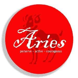  1 Aries Zodiac Pinback/pins/badge (zodiacal 