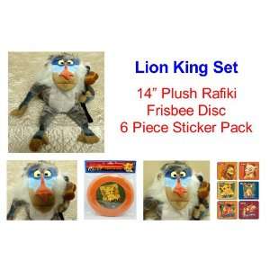   King Doll, 10 Lion King Simba Flying Disc Frisbee, and 6 Pack Nala