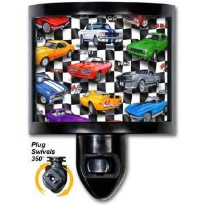  Muscle Cars   Night Light by Art Plates