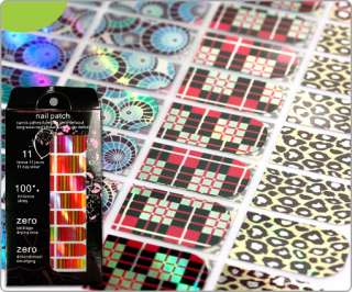   Different Nail Art Trendy Wrap Foils Sticker Full Cover Kit V14 E73