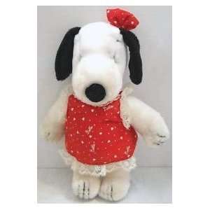   Snoopy Sister Belle 10 Plush in Red Valentine Dress: Toys & Games