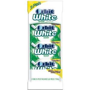Orbit White Chewing Gum Spearmint Sugar Free 12 Pieces   20 Pack 
