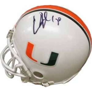  Ed Reed Autographed Mini Helmet   University of Sports 