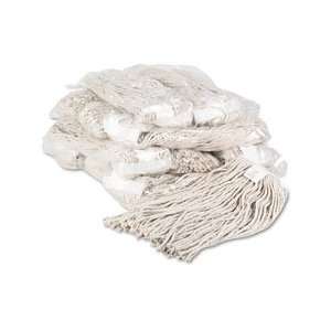  Premium Cut End Wet Mop Heads, Cotton, 20 oz., White, 12 per Carton