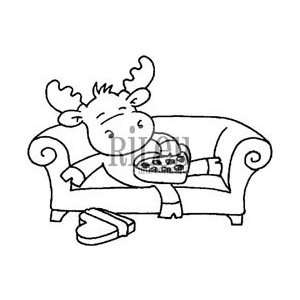  Riley & Company Cling Mount Rubber Stamp Couch; 2 Items 
