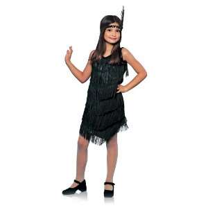  Black Flapper Costume Girl   Medium Toys & Games