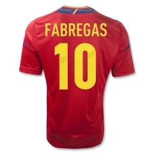  New Soccer Jersey Spain Home Fabregas # 10 Football Shirt 
