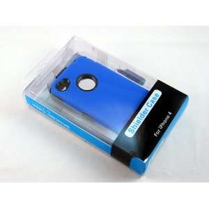 Smile Case Full Protection Case Blue on Black for AT&T iPhone 4 4G 