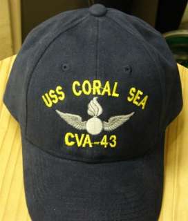 USS CORAL SEA AVIATION BOATSWAINS MATE EMB CAP HAT  