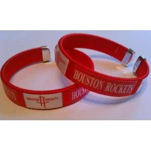  Houston Rockets Team Logo Basketball Bracelet Wristband (2 