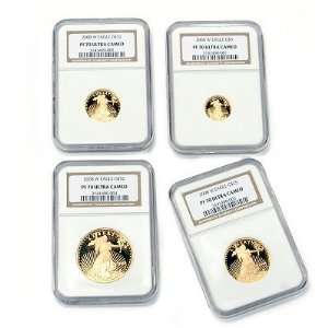    2008 Proof Four Piece Gold Eagle Set PF70 NGC: Sports & Outdoors