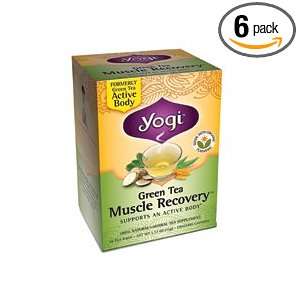 Yogi Green Tea Muscle Recovery, 16 Count: Grocery & Gourmet Food
