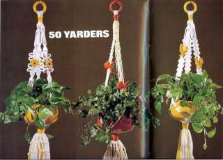 THE MACRAME BOOK~Vintage Patterns~HUGE FLOWERS DAISY POINSETTIA 