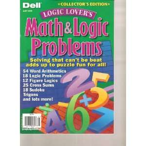 Dell Logic Lovers Math & Logic Problems Magazine (Collectors Edition 