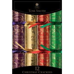 Tom Smith Merry Christmas Script Cube Grocery & Gourmet Food