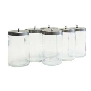 Unlabeled Sundry Jars One glass jar with Cover, 1EA 