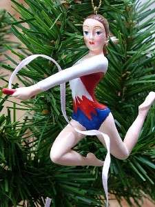 New Rhythmic Gymnastics Ribbon Female Gymnast Ornament  
