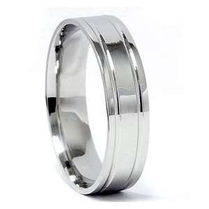   Inlay Mens Solid 950 Platinum 6MM Comfort Fit Wedding Ring Band Unique
