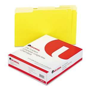  Universal   Colored File Folders, 1/3 Cut, One Ply Top Tab 