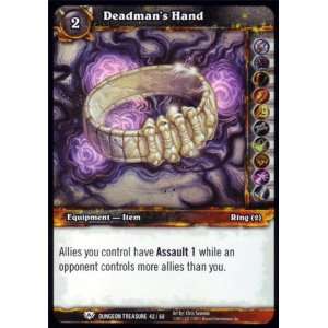 World of Warcraft WoW TCG   Deadmans Hand   Dungeon Treasure Card 