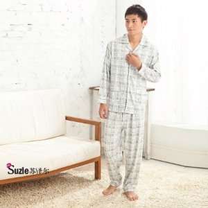   Attractive Lattice Cotton Pajama  Men Size  L