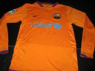Official FC Barcelona FCB UNICEF Nike FIT DRY Ronaldinho Adult L/S 