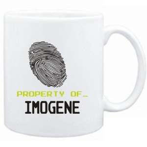  Mug White  Property of _ Imogene   Fingerprint  Female 
