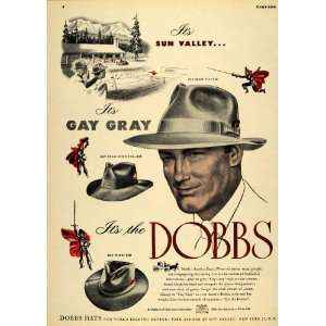  1947 Ad Dobbs Hats Hatter Millinery Suit Fashion Clothing 