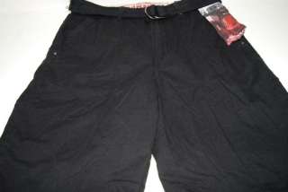NEW UNION BAY YOUNG SHORT FOR MEN WITH BELT IN BLACK  