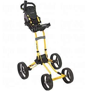  Bag Boy Quad 4 Wheel Push Carts Yellow