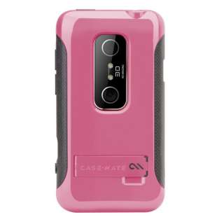 Case Mate Pop Case for HTC EVO 3D   Pink & Grey New  