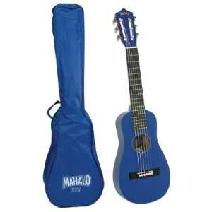  Mahalo UG 35BU Painted Steel String Guitar Uke with Bag 